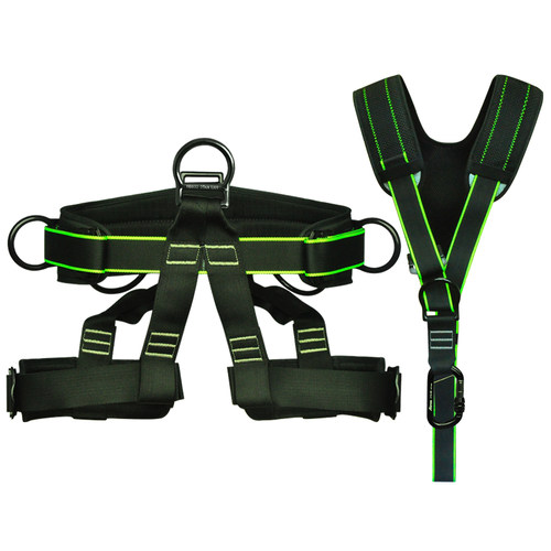 安攀户外攀岩高空电力五点式全身安全带登山救援腰带电工08033AA - 图3