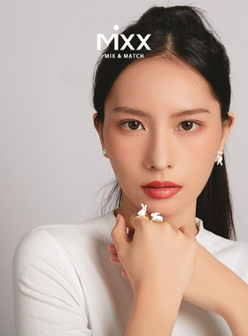 兔子时尚风闺蜜款开口戒指