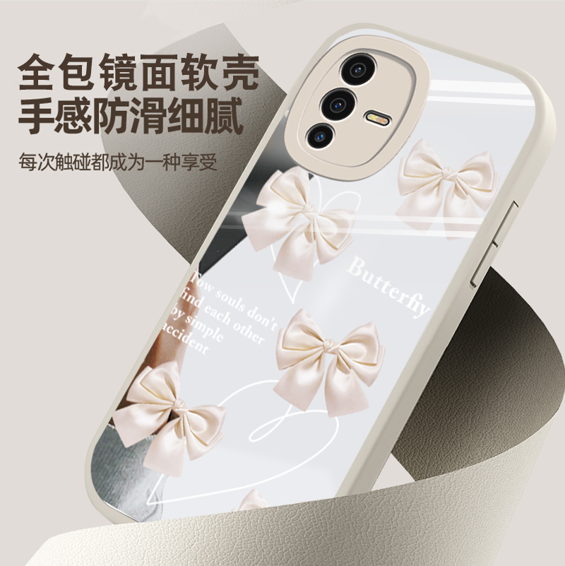 全包镜头防摔补妆镜镜子适用vivo S12手机壳s12pro/s10pr0/s15/s9/s7e/s6/5/1新款y76s/y55s/53s/73s镜面女款-图1