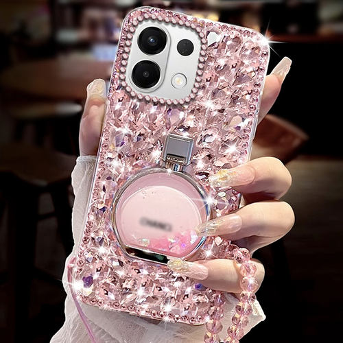 满钻奢华香水瓶水钻适用OPPOk12s手机壳防摔A1x新品K11全包k13小众A97 女款A2m外壳k12x高级感A3镶钻A3 - 图2