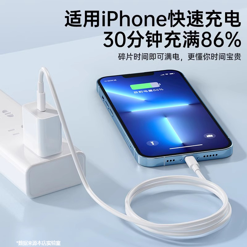 能适适用苹果iPhone11promax快充14数据线12充电线13手机7p车载PD20W加长8plus短usb器iPad平板2米XR冲X/6/6s - 图0