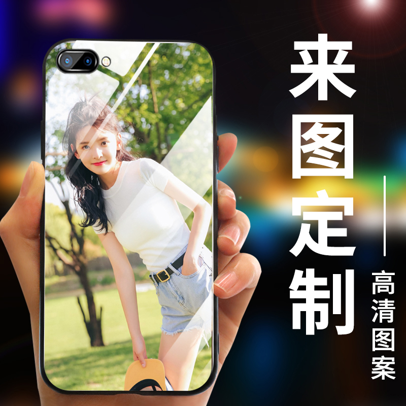 oppoA5手机壳来图定制 a83t玻璃壳防摔A3照片定做A1男女款外壳潮-图2