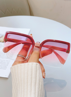 女式太阳镜防紫外线圆脸大框