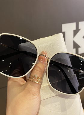 太阳镜女2022年新款防晒港风大脸gm墨镜夏显脸小圆脸防紫外线眼镜