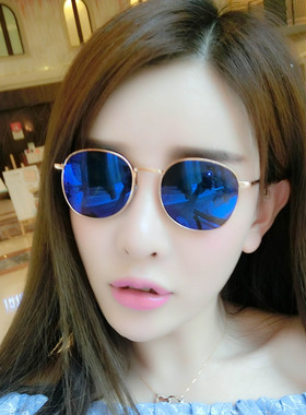 清仓捡漏墨镜女明星款眼镜圆形司机太阳镜男士圆脸韩版复古