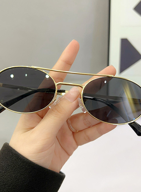 2024新款墨镜女大脸显瘦ins潮复古防紫外线强光太阳眼镜男网红款