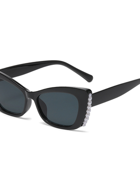 gm墨镜女2024年新款网红太阳镜潮时尚黑色眼镜大脸显瘦防紫外线