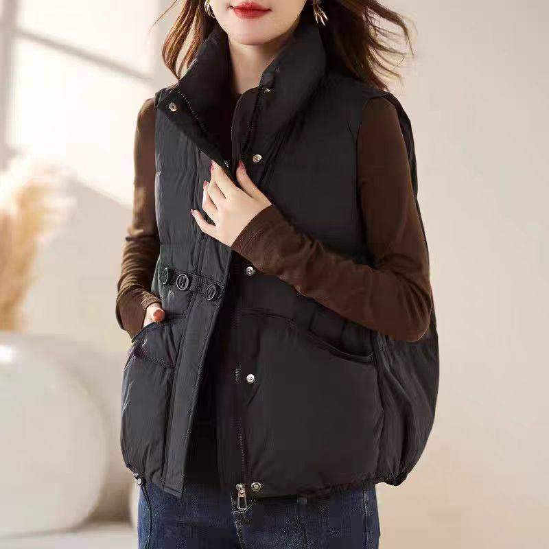 欧货时尚立领棉服马甲女秋冬季新款休闲宽松背心加厚短款加厚外套,淘宝优惠券,粉丝福利购,淘宝优惠卷