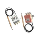 Liquid-swelling thermostat three-leg adjustable