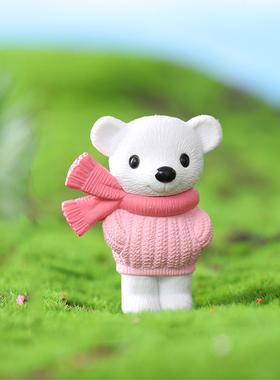 超萌动物PVC玩偶烘焙蛋糕装饰品