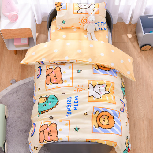 幼儿园被子三件套纯棉午睡被褥六件套宝宝儿童床品被套含芯可定制 - 图2
