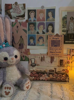 番茄森森复古风烛台桌面石膏发光