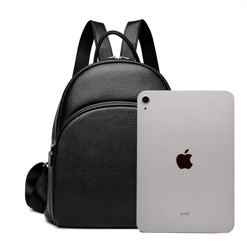 双肩包女真皮高级感头层牛皮简约时尚潮百搭双肩背包手提包斜挎包,淘宝优惠券,粉丝福利购,淘宝优惠卷