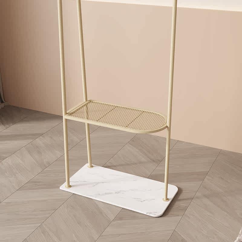 奶油风卧室床边挂衣架衣服网置物架 欧调水云间衣帽架