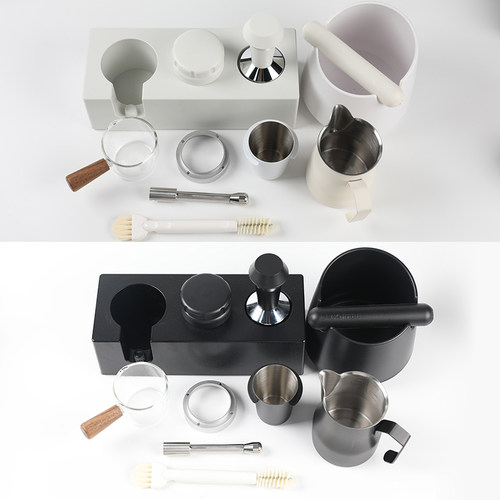 适用smeg咖啡机斯麦格专用压粉锤布粉器底座三件套无底手柄敲渣 - 图3