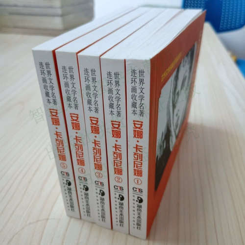 Подлинная 5 Бен Анна Каленина Лов Толсто Комик -комикс девственница книга Мировые литературные романы и Мао Ту нарисовали детские студенческие студенческие истории.