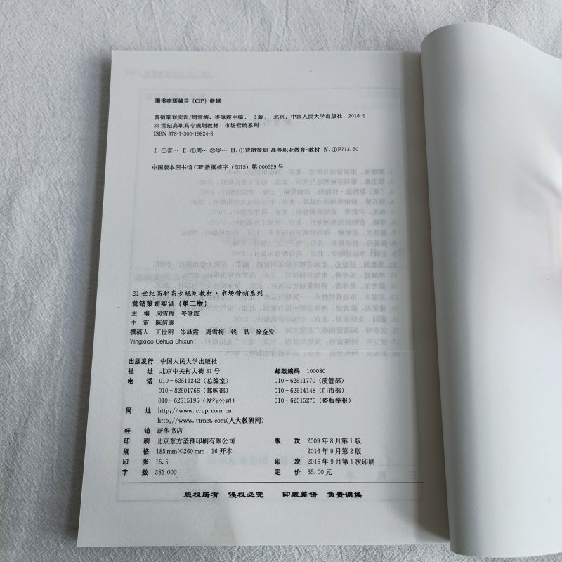 营销策划实训第二版 21世纪高职高专规划教材·市场营销系列 周雪梅 编 中国人民大学出版社 营销书籍 营销策划方案 营销策划