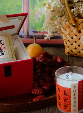 春水煎茶国风复古书法蜡烛