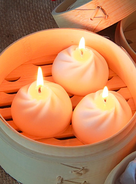 蒸蒸日上小笼包香薰蜡烛