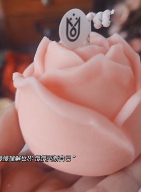 告白玫瑰花七夕香薰蜡烛摆件