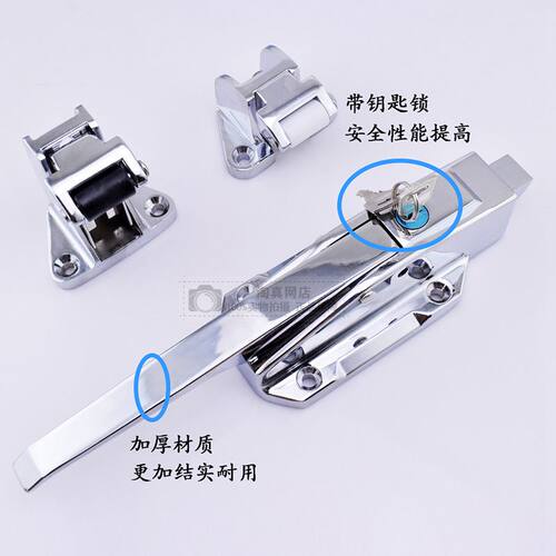 冷冻库半埋门 凸门 安全把手烘箱锁 重型冷库门锁 1178烤箱门锁 - 图1