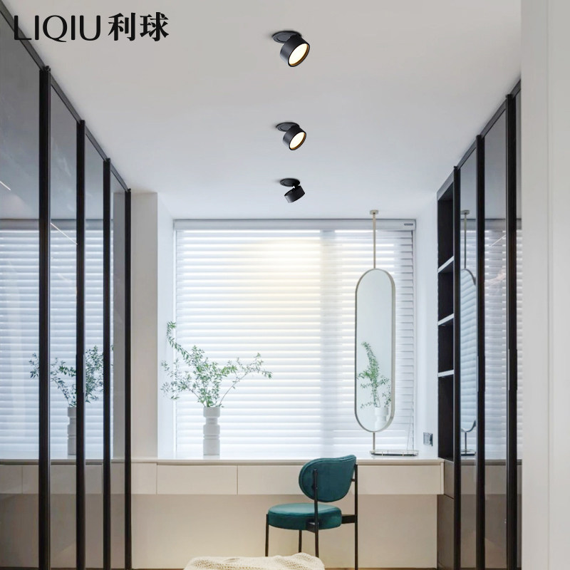 筒灯嵌入式led天花灯家用7.5开孔吊顶客厅背景墙灯3W5W孔灯洞灯_虎窝淘