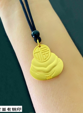 黄铜镀金莲花女项链久不掉色