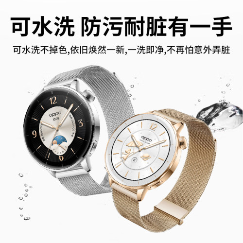 隐者适用oppowatchx2mini表带oppo手表表带oppo watch x2 mini手表带oppox2硅胶oppowatchx腕带真皮新款表圈 - 图0