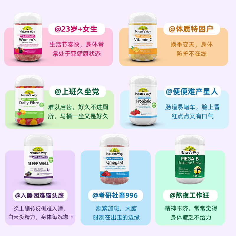 naturesway佳思敏复合澳萃维软糖 NaturesWay海外海外保健机能软糖
