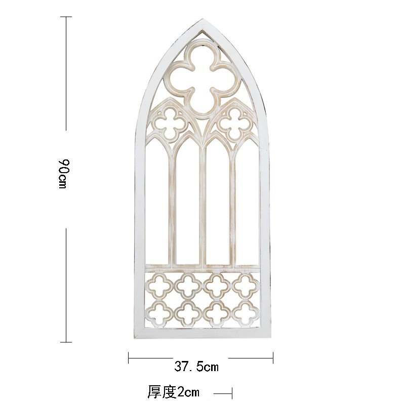 美式乡村假窗庭院店铺壁挂创意软装做旧木质窗户背景墙面挂件装饰 - 图2