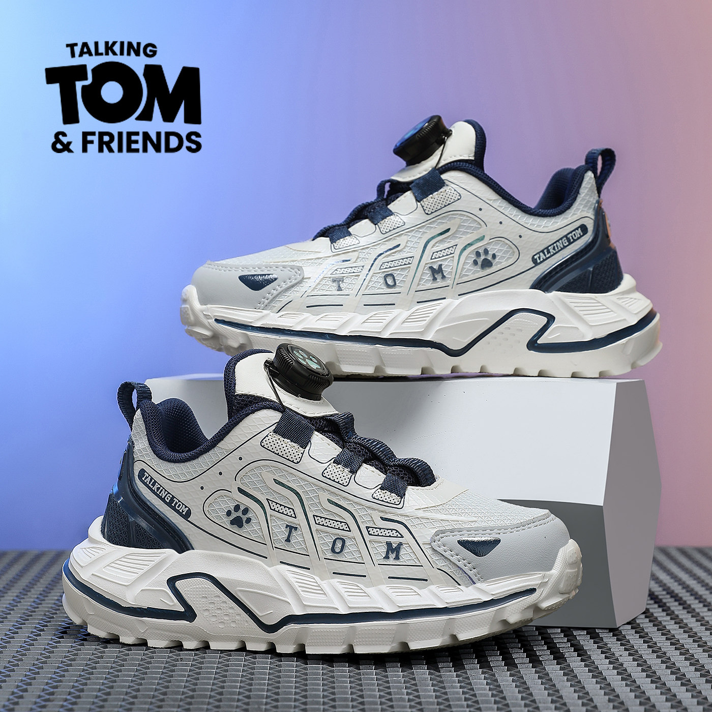 汤姆猫男童网面透气运动鞋2026新款春秋季防臭软底防滑儿童跑步鞋,淘宝优惠券,粉丝福利购,淘宝优惠卷