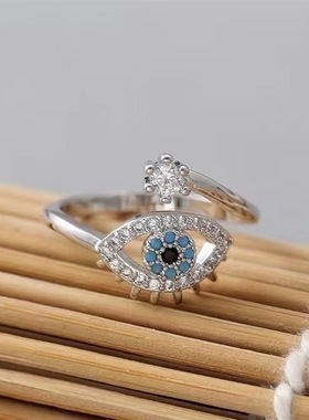 轻奢恶魔之眼戒指女高级感手饰