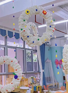 幼儿园环创材料发泡胶发泡剂纸板DIY手工制作空中吊饰装饰品材料