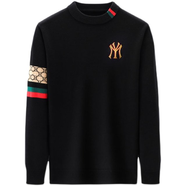 Woodpecker Wool Round Neck Trendy Brand Base Sweater Men