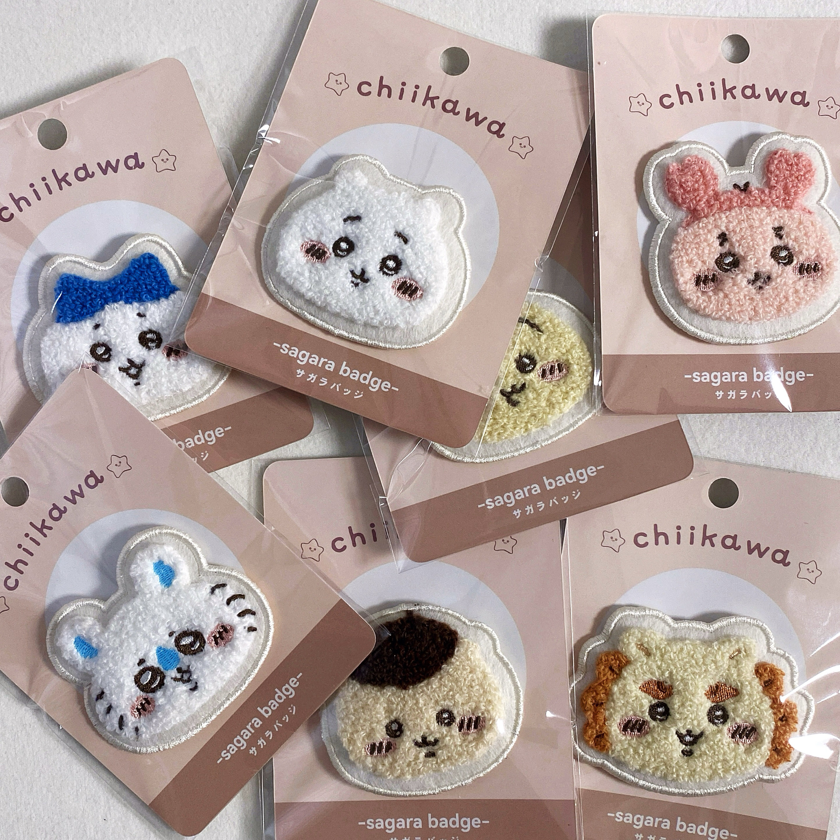 现货日本chiikawa刺绣徽章小八乌萨奇吉伊胸针cleanfit风格配饰,淘宝优惠券,粉丝福利购,淘宝优惠卷