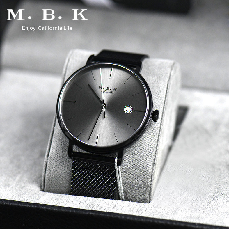 欧美进口mbk男士全自动防水机械表 burei国产腕表