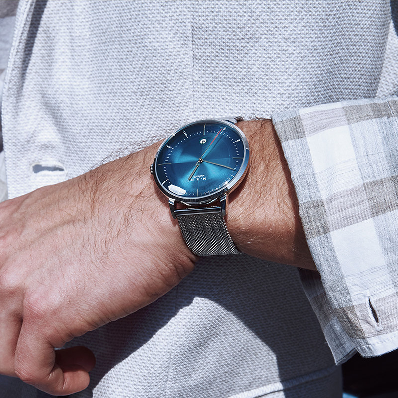 欧美进口mbk男士全自动防水机械表 burei国产腕表