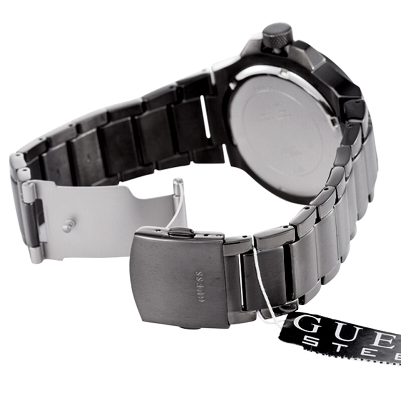 盖尔斯GUESS手表时尚系列石英休闲潮流商务三眼防水男表 W11010G1