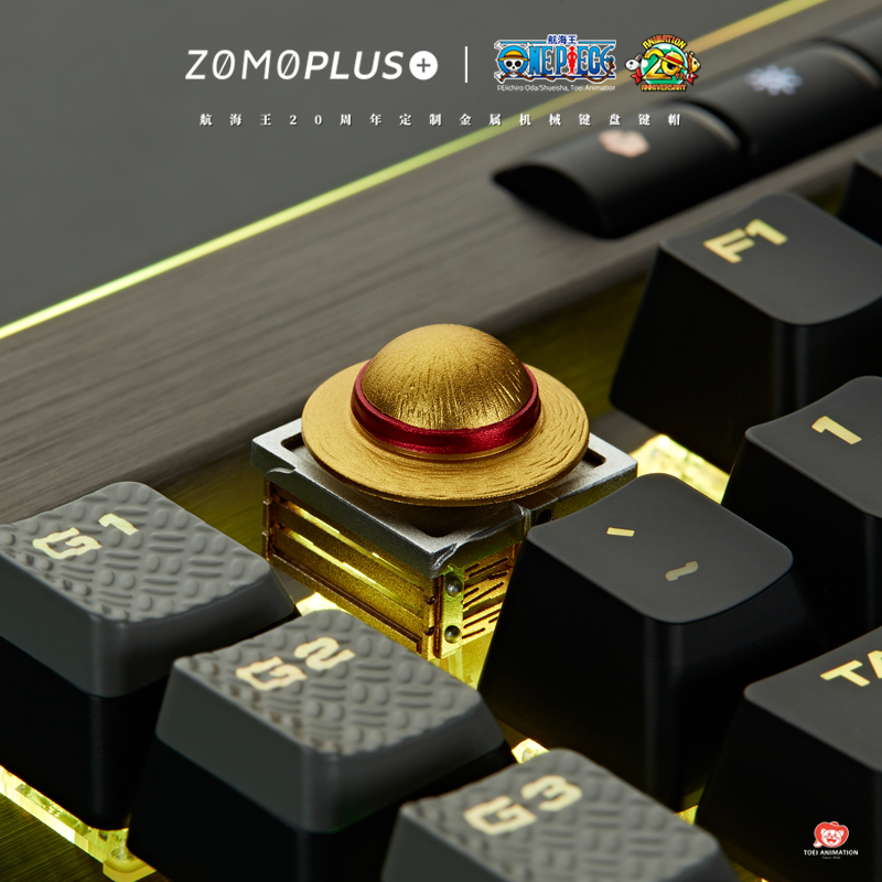 键帽馆 ZOMO 航海王正版 路飞 乔巴机械键盘金属键帽可旋转海贼王 - 图1