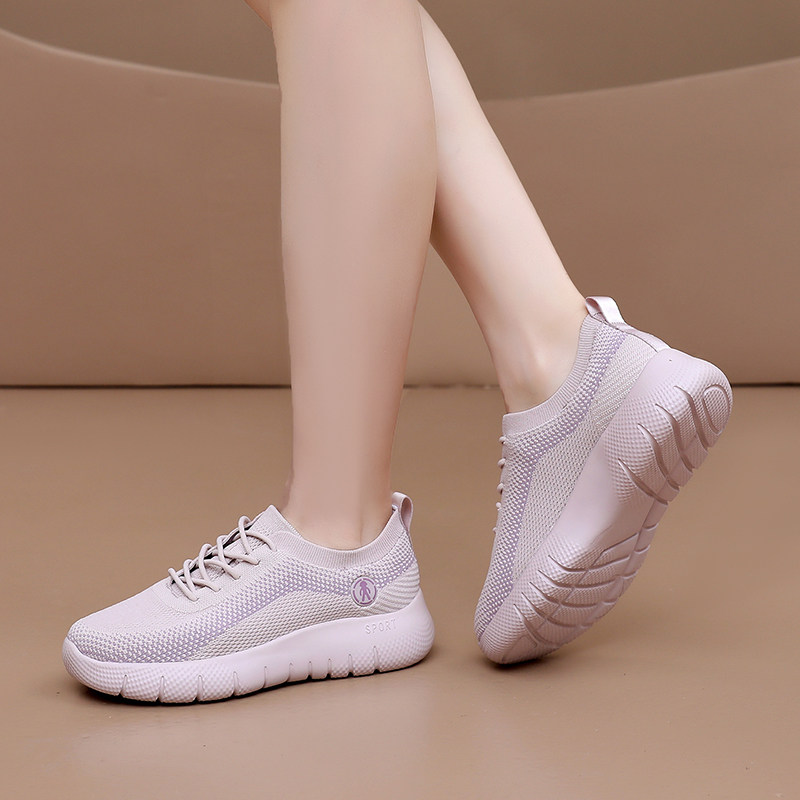 春夏新款老北京布鞋女一脚蹬网面运动休闲厚底健步鞋中老年妈妈鞋,淘宝优惠券,粉丝福利购,淘宝优惠卷