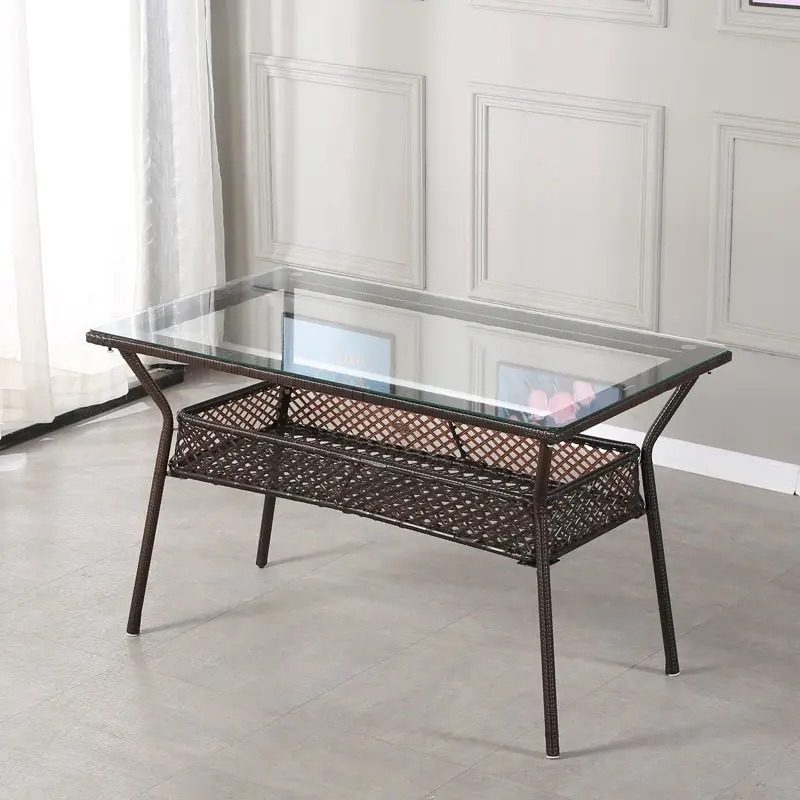 简约阳台小茶几户外方桌钢化玻璃桌子头储物桌休闲家用客厅小茶桌,淘宝优惠券,粉丝福利购,淘宝优惠卷