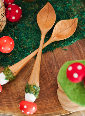 PAPOOSE TOYS小蘑菇多肉花盆点缀装饰品盆景微镜观摆件礼物