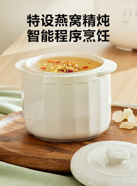 苏泊尔陶瓷电炖盅隔水炖煮防干烧