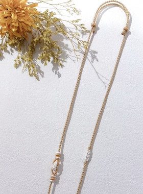 手工编织项链绳紫色四股桃花结吊坠绳可穿黄金吊坠简约大气锁骨链