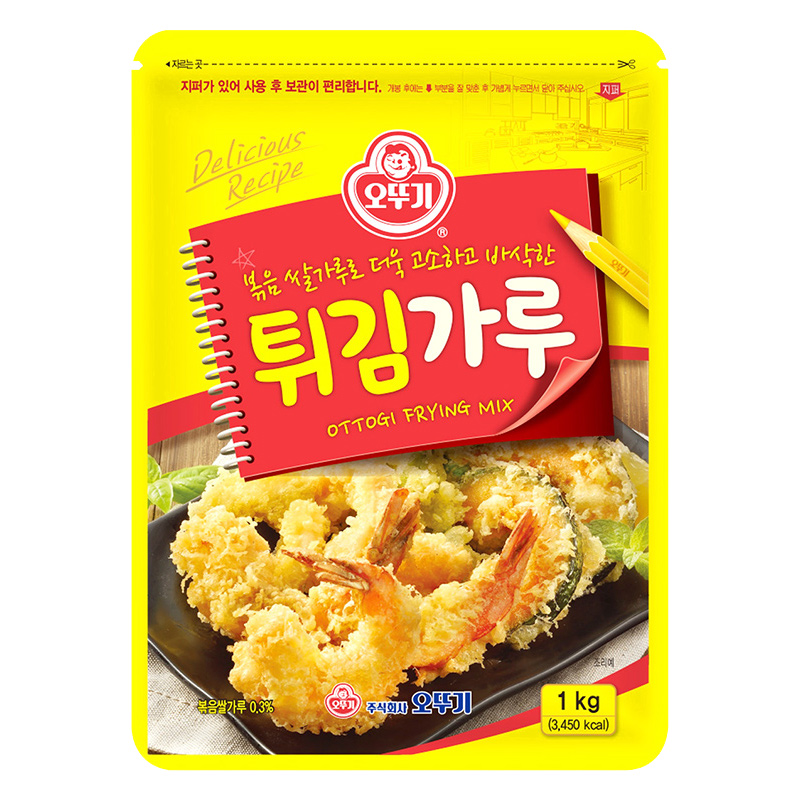 韩国进口不倒翁炸粉韩国料理食材1kg整箱10袋 - 图3