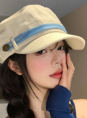 平顶报童帽女春秋季韩系