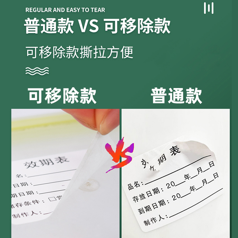 食材管控标签酒店仓库入库厨房时间管理贴纸餐饮冰箱定制食品贴纸-图0