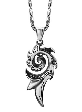 韩版嘻哈凤凰火焰吊坠项链