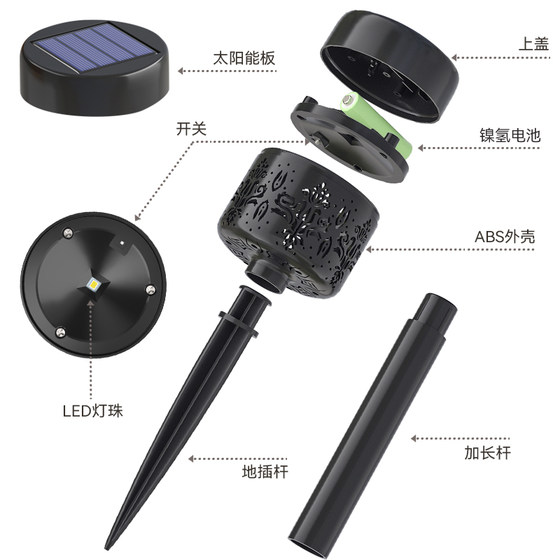 Solar lawn lamp modern outdoor waterproof floor lamp