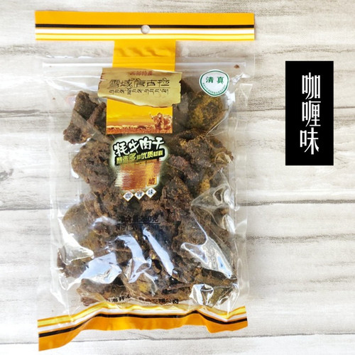 风干大块藏牦牛肉干 青海特产 雪域唐古拉250克袋 手撕牛肉块包邮 - 图1
